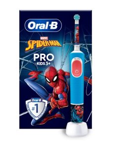 Oral-B Pro Kids Spiderman Electric Toothbrush for Children 3+, 1pc