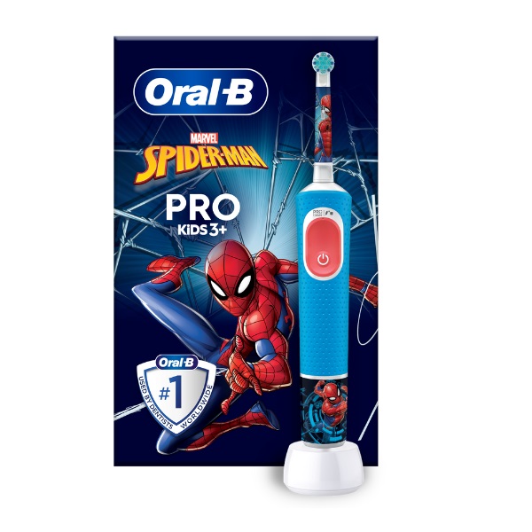 Oral-B Pro Kids Spiderman Electric Toothbrush for Children 3+, 1pc