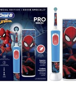 Oral-B Pro Kids Spiderman Electric Toothbrush for Children 3+ with Travelcase 1pc