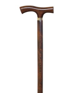 Wooden Cane Straight Handle Brown ART-81 Garcia