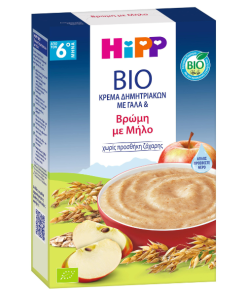 Hipp Bio Cereal Cream with Milk, Oats & Apple Sugar Free 6m+, 250g