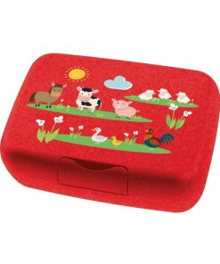 Koziol Box Candy L Farm Children’s Food Container Red