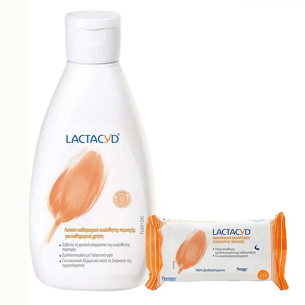 Lactacyd Intimate Lotion 300ml & Gift Intimate Wipes 15pcs
