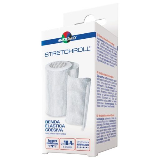 Master Aid Stretchroll 4m x 10cm - Pressure elastic adhesive bandage 1pc