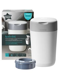 Tommee Tippee Twist & Click Nappy Disposal System Cotton White 1pc