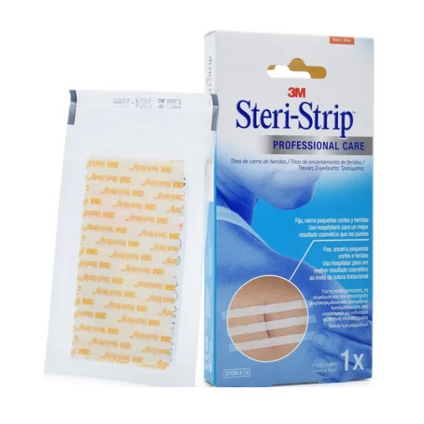 3M Steri Strip Professional Care Skin Convergence Tapes 6mm x 10cm 1546I 10 Strips/Folder