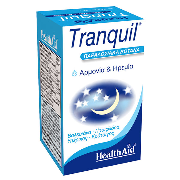 Health Aid Tranquil Natural Calming, Herbal Tranquilizer 30caps