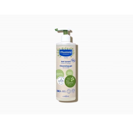 Mustela Organic Certified Cleansing Gel Body & Hair 400ml