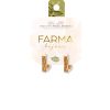 Farma Bijoux Hypoallergenic Earrings Square Hoops Gold 17mm