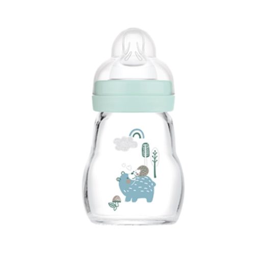 MAM Feel Good 370SB Baby Glass Bottle (0m+) 170ml