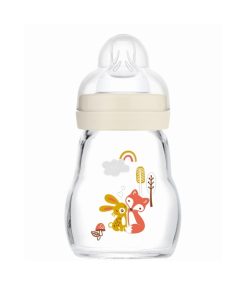 MAM Feel Good 370SU Baby Glass Bottle (0m+) 170ml