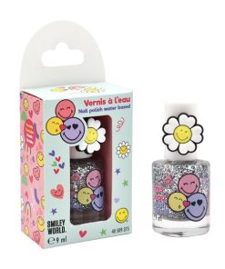 Take Care Smiley Kids Water Nail Polish With Glitter & Ring 9ml