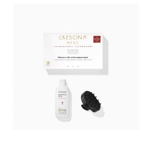 Crescina Transdermic HFSC Complete Man 20×3,5ml & GIFT Crescina Transdermic Shampoo 200ml & Scalp Massager