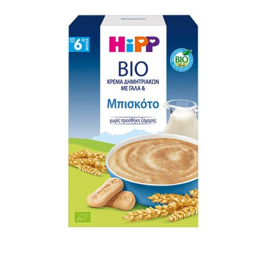 Hipp Bio Baby Cereal Cream with Milk and Biscuits 6m+ 250gr