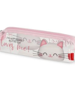 Legami Transparent Pencil Case Kitty 1pc