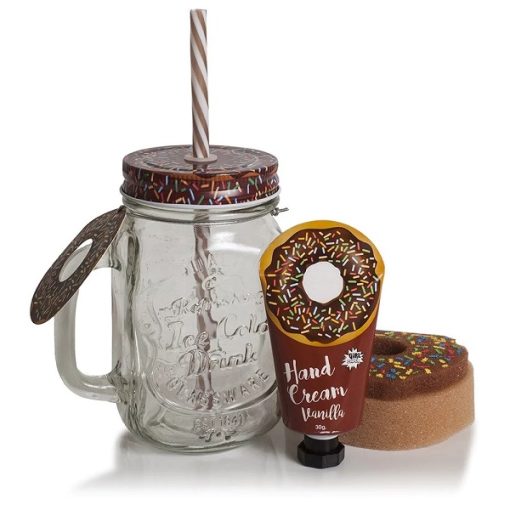 Pokhara Bath Set Crystal Jar – Donut Vanilla