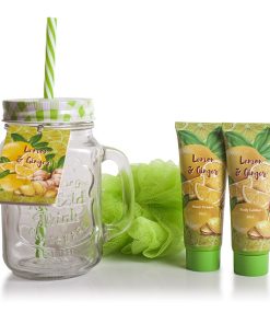 Pokhara Bath Set Crystal Jar – Ginger & Lemon