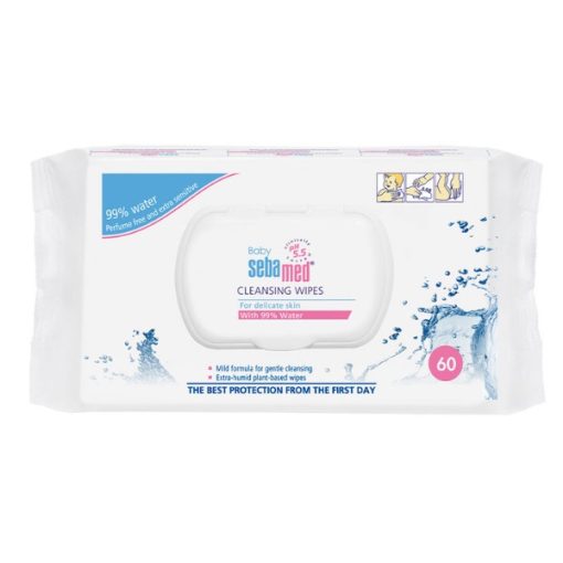 Sebamed Baby Cleansing Wipes 99% Water 60pcs