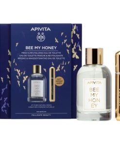 Apivita Promo Bee My Honey Eau De Toilette 100ml & Gift Refillable Perfume Spray 8ml