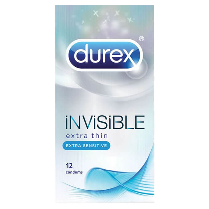 Durex Invisible Extra Thin Extra Sensitive Condoms 12 Pack