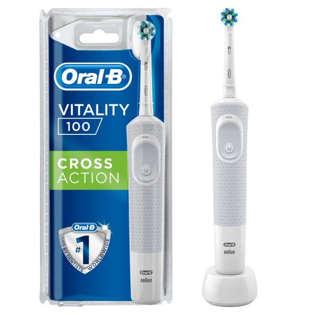 Oral-B Vitality 100 CrossAction White Electric Rechargeable Toothbrush