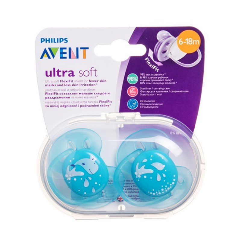 Philips Avent Ultra Air 6-18m Pacifier (SCF085/04) 2pcs - FotoPharmacy