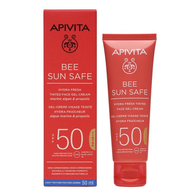 Apivita Bee Sun Safe SPF50 Hydra Fresh Tinted Face Gel-Cream 50ml