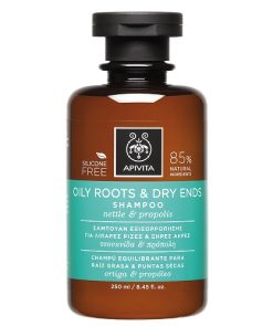 Apivita Oily Roots & Dry Ends Shampoo with Nettle & Propolis 250ml