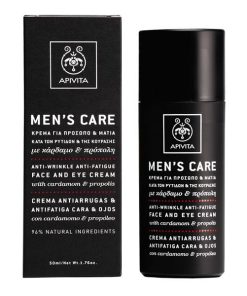 Apivita Men's Care Anti-Wrinkle Anti-Fatigue Face & Eye Cream 50ml