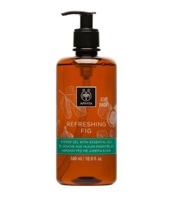 Apivita Refreshing Fig Shower Gel with Essential Oils Ecopack 500ml