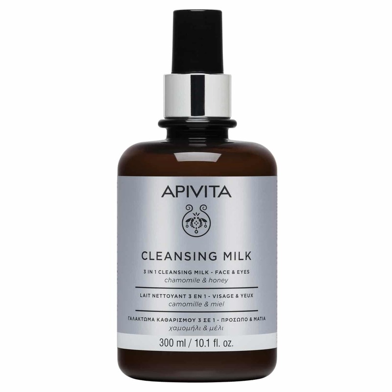 Apivita 3 in 1 Cleansing Milk for Face & Eyes 300ml