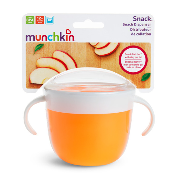 Munchkin 12+ Months Snack Catchers, Assorted Colors - 2 pack