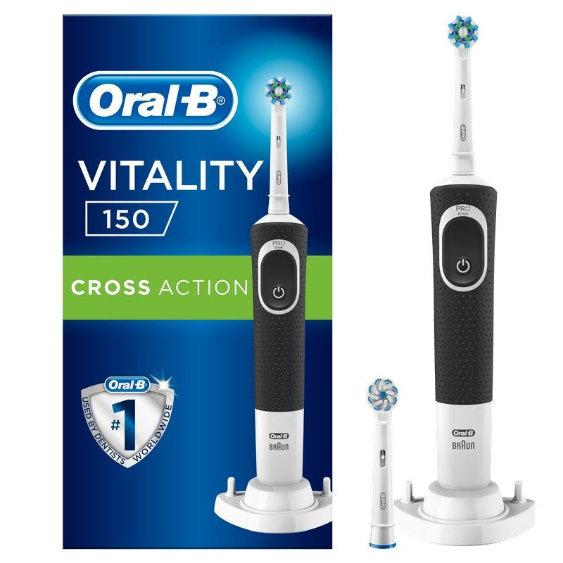 Oral-B 150 CrossAction Black Electric Toothbrush | Foto Pharmacy