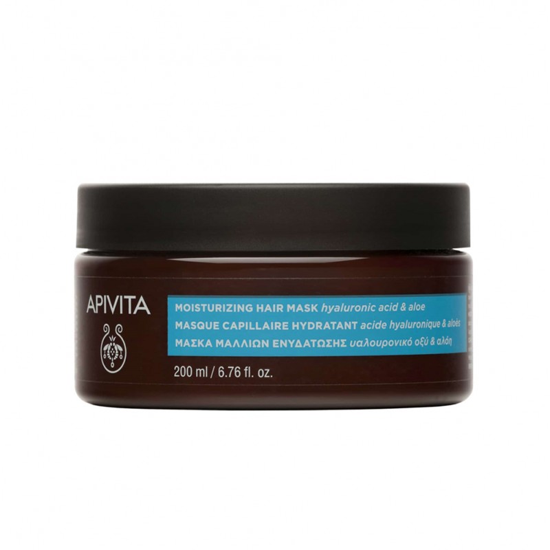 Apivita Moisturizing Hair Mask with Hyaluronic Acid & Aloe 200ml